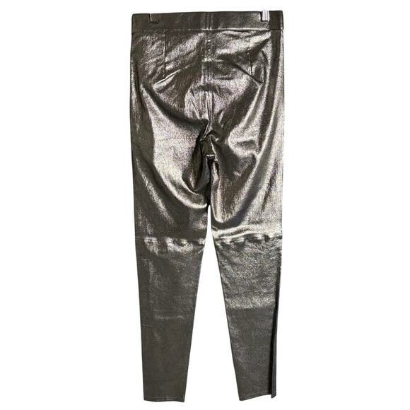 Intermix Hartley Stretch Leather Leggings Silver Size 8 NWT - Picture 5 of 6
